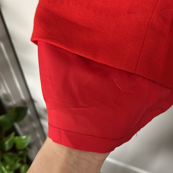 Jcrew red dress, knee length ( I am 5 ft 8”), size 8, good condition. - Picture 5 of 5